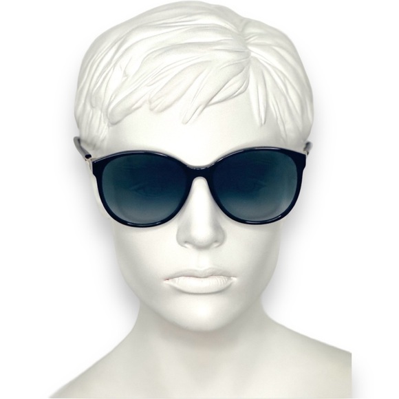 FENDI Sunglasses FF 0412/S 0807 90 Black Frame Grey Shaded Lenses 58mm BNWT - Picture 5 of 13